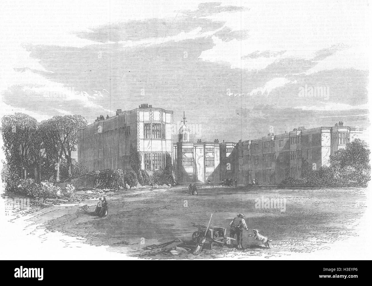 YORKS Templenewsam, near Leeds(Meynell Ingram) 1868. Illustrated London News Stock Photo