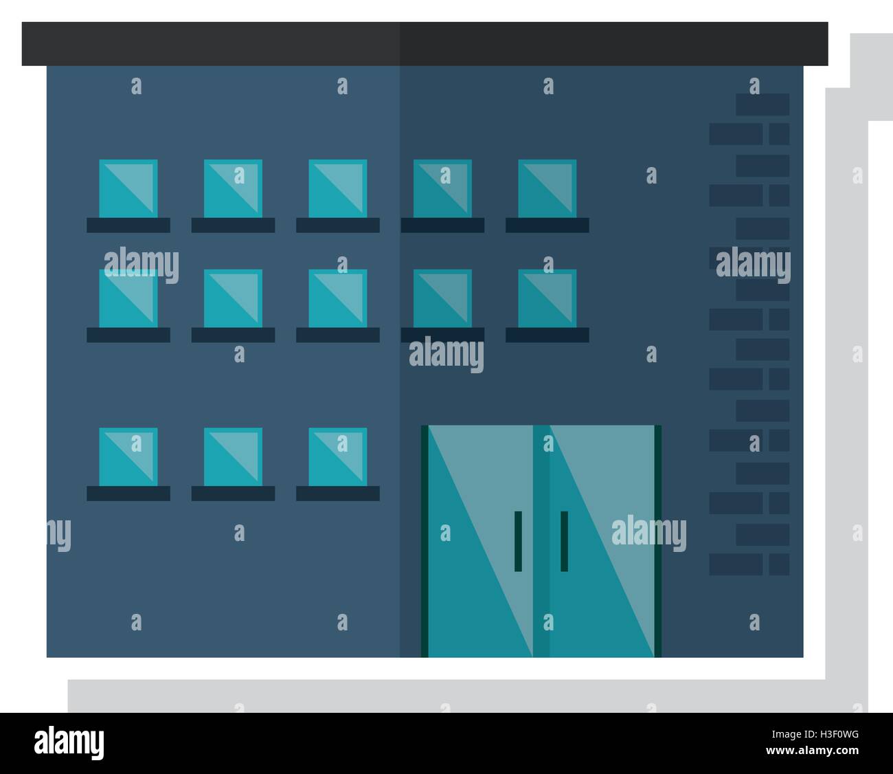 Isolated building with windows design Stock Vector Image & Art - Alamy