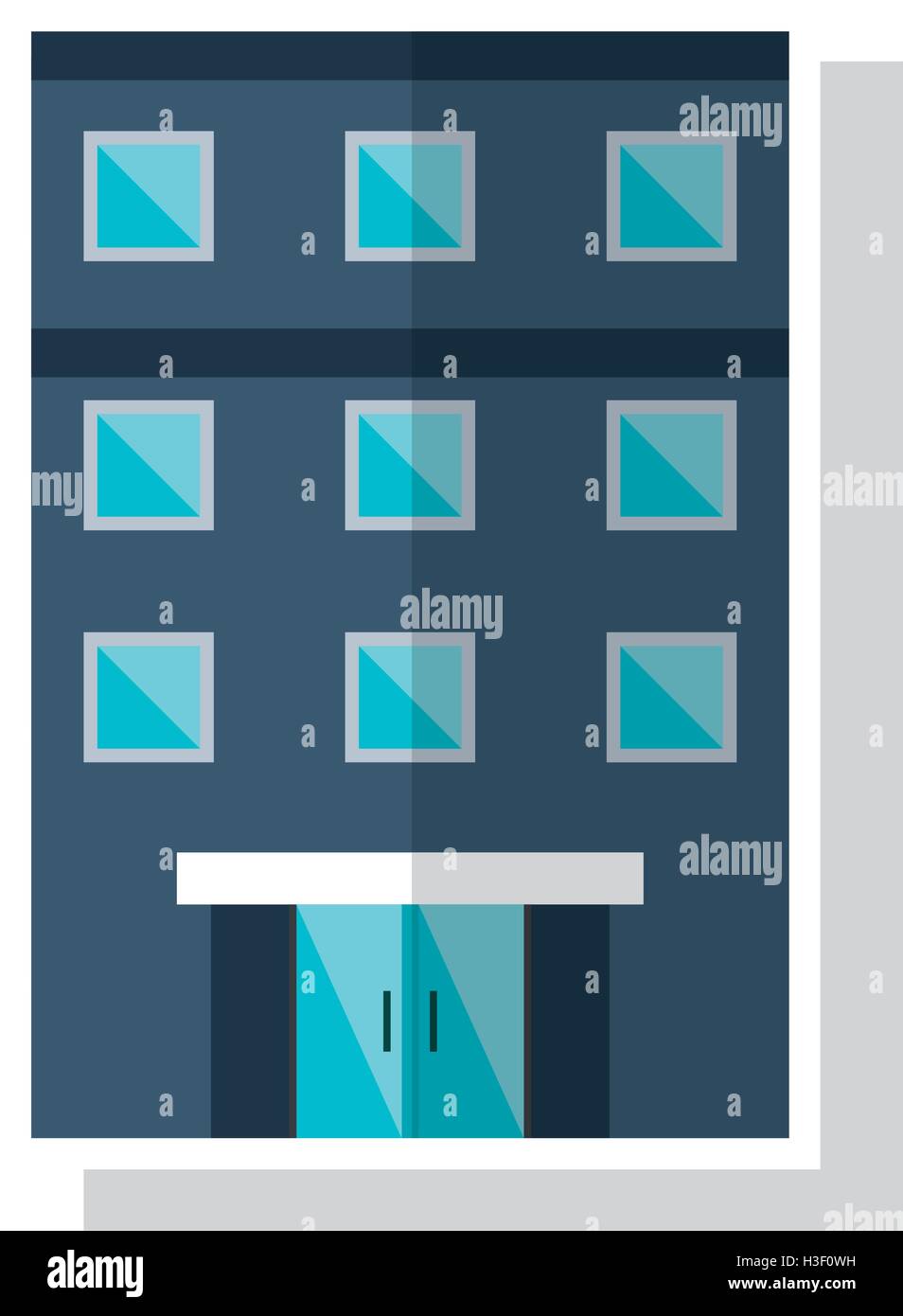 Isolated building with windows design Stock Vector Image & Art - Alamy