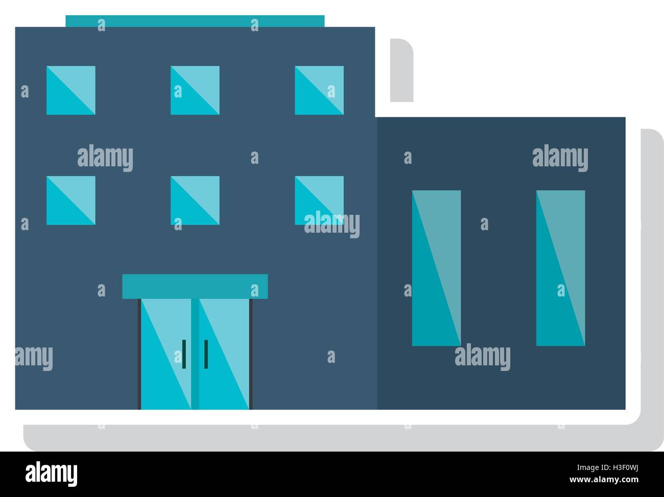 Isolated building with windows design Stock Vector Image & Art - Alamy