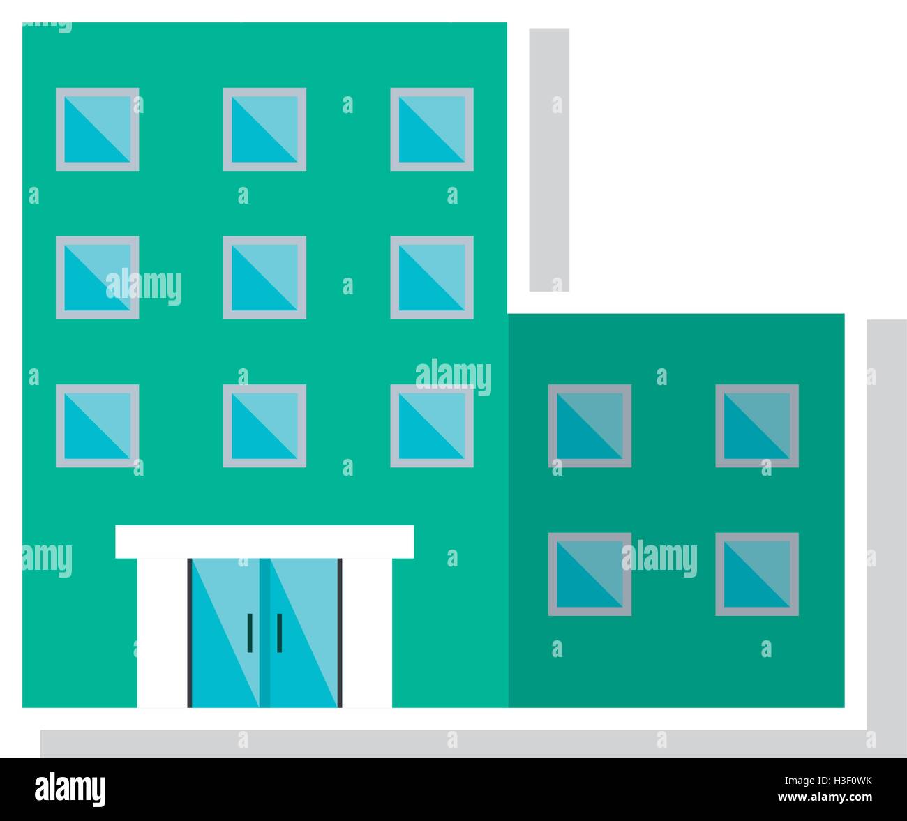 Isolated building with windows design Stock Vector Image & Art - Alamy