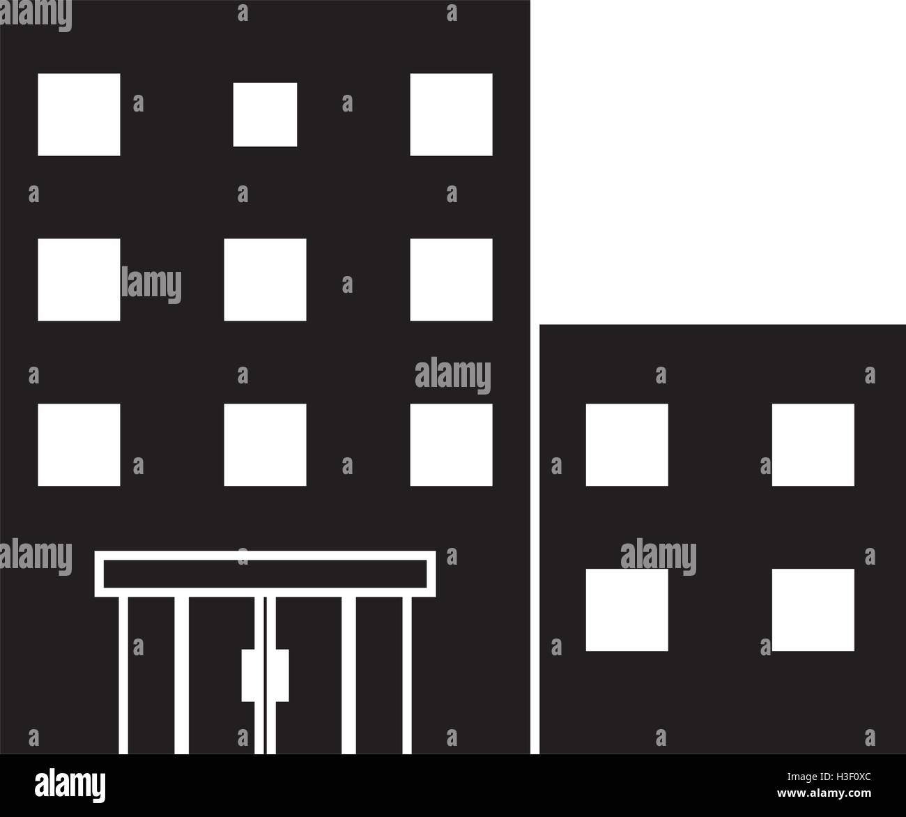 Isolated building with windows design Stock Vector Image & Art - Alamy