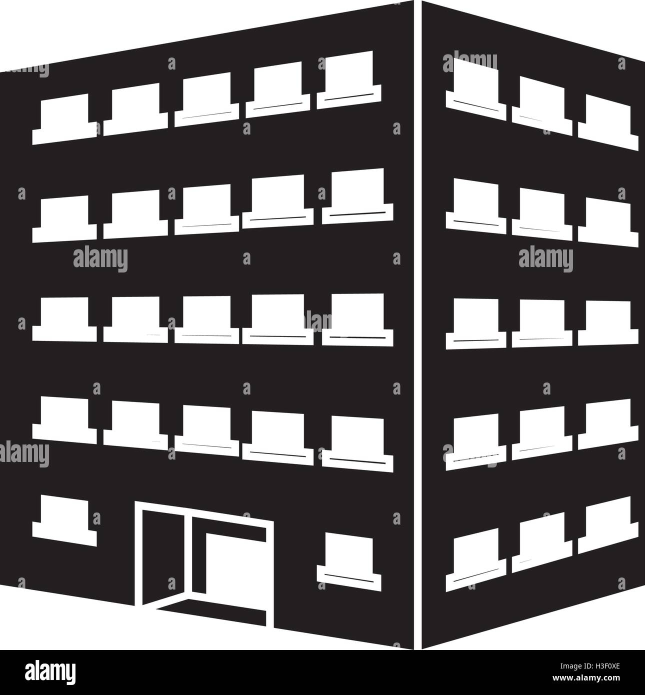 Isolated building with windows design Stock Vector Image & Art - Alamy