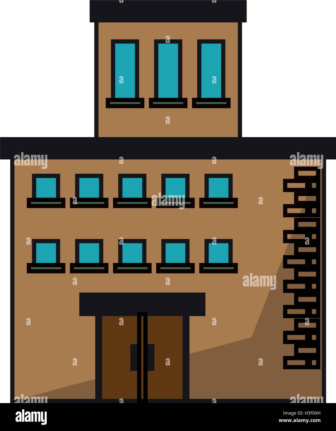 Isolated building with windows design Stock Vector Image & Art - Alamy