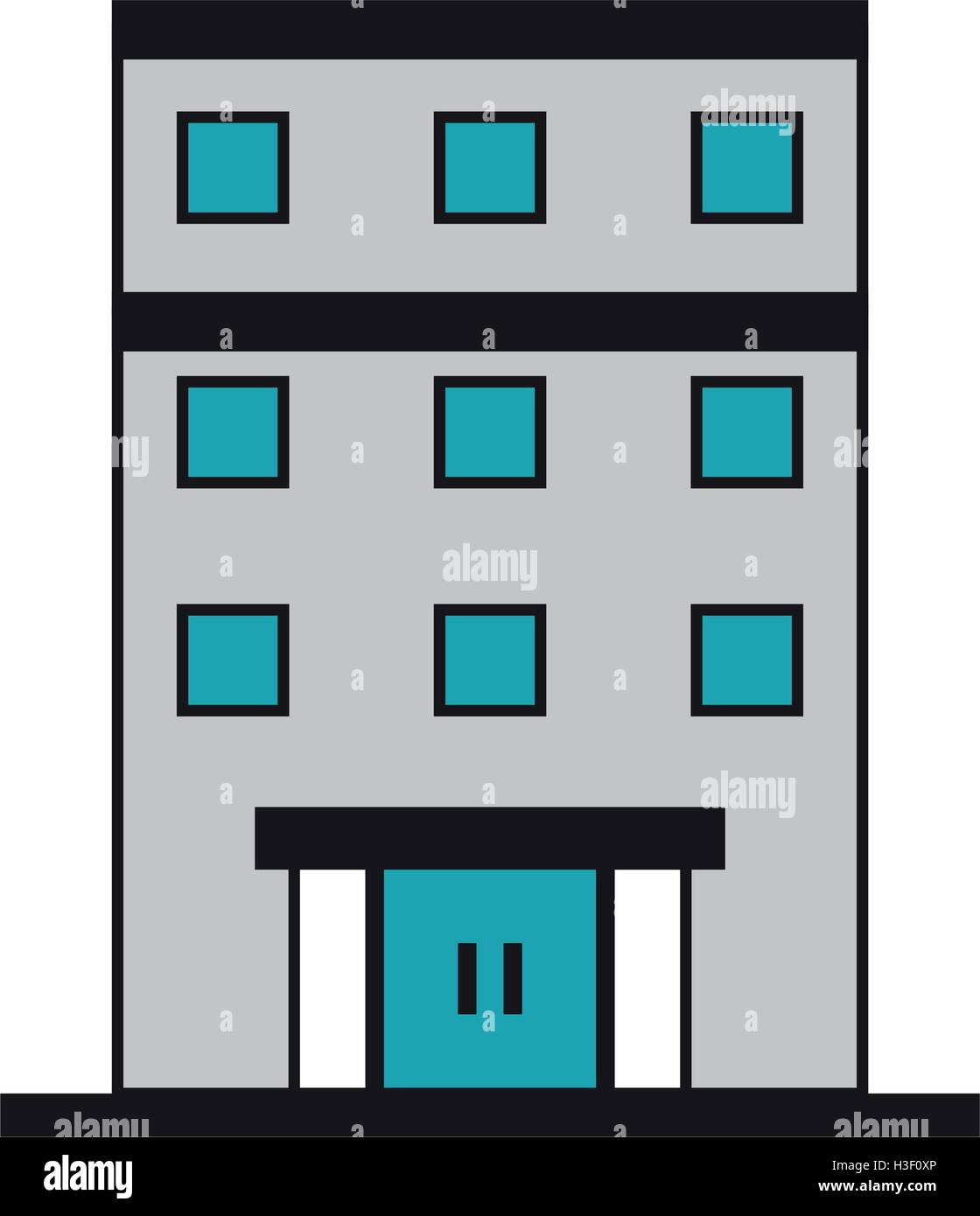 Isolated building with windows design Stock Vector Image & Art - Alamy