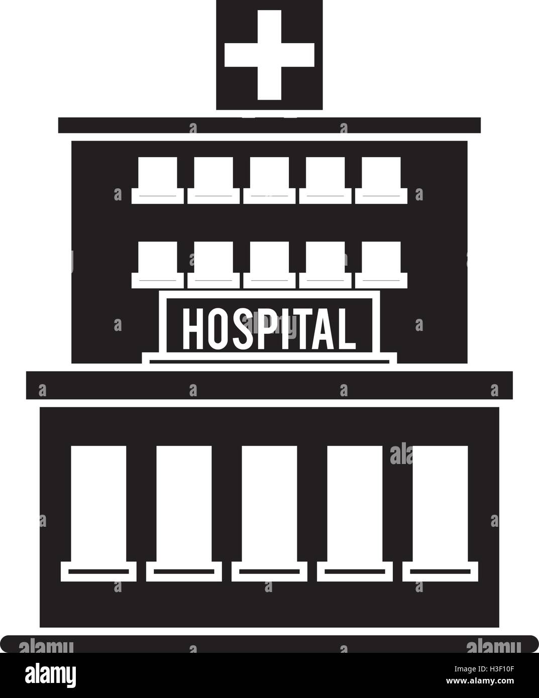 Isolated hospital building design Stock Vector Image & Art - Alamy