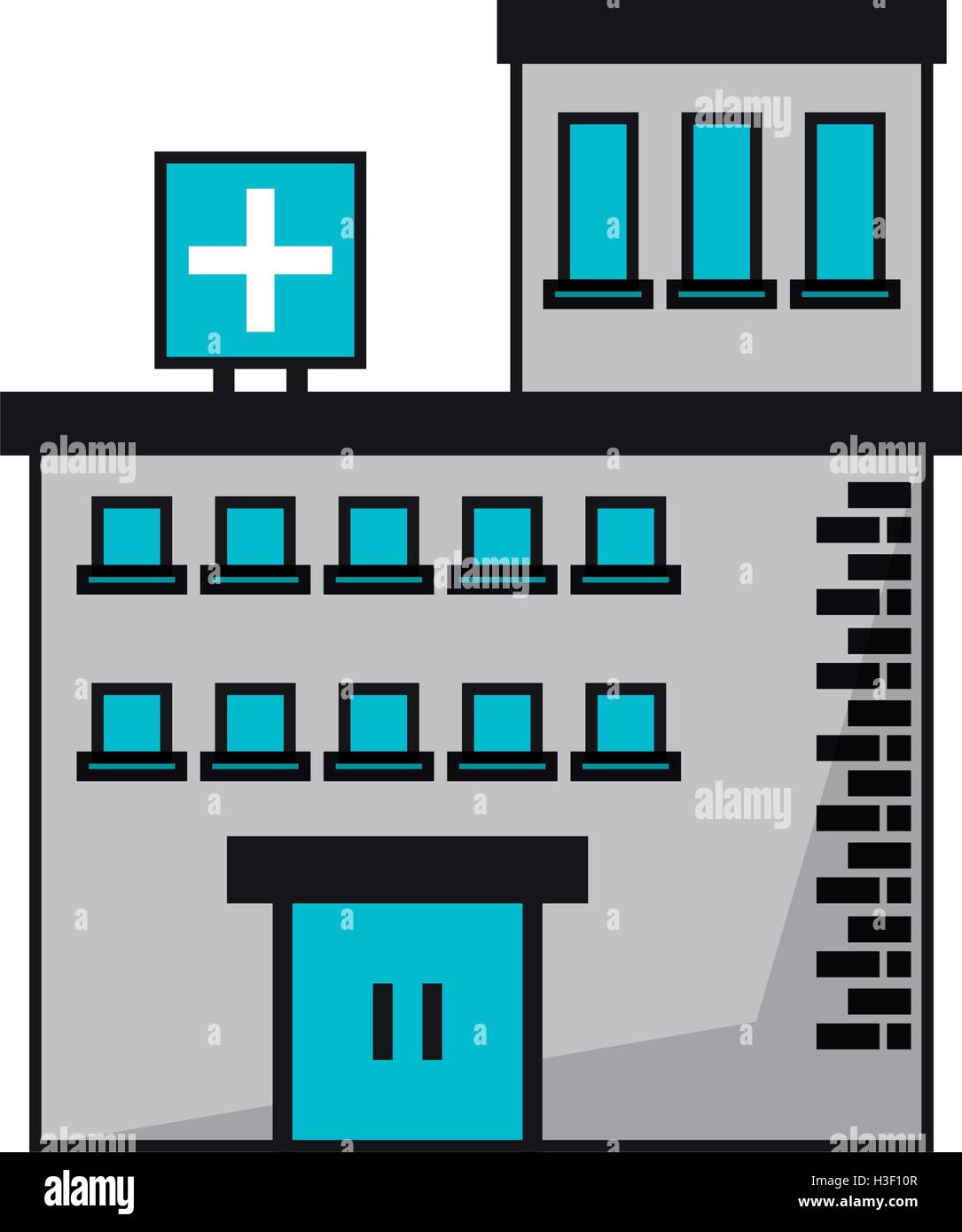 Isolated hospital building design Stock Vector Image & Art - Alamy