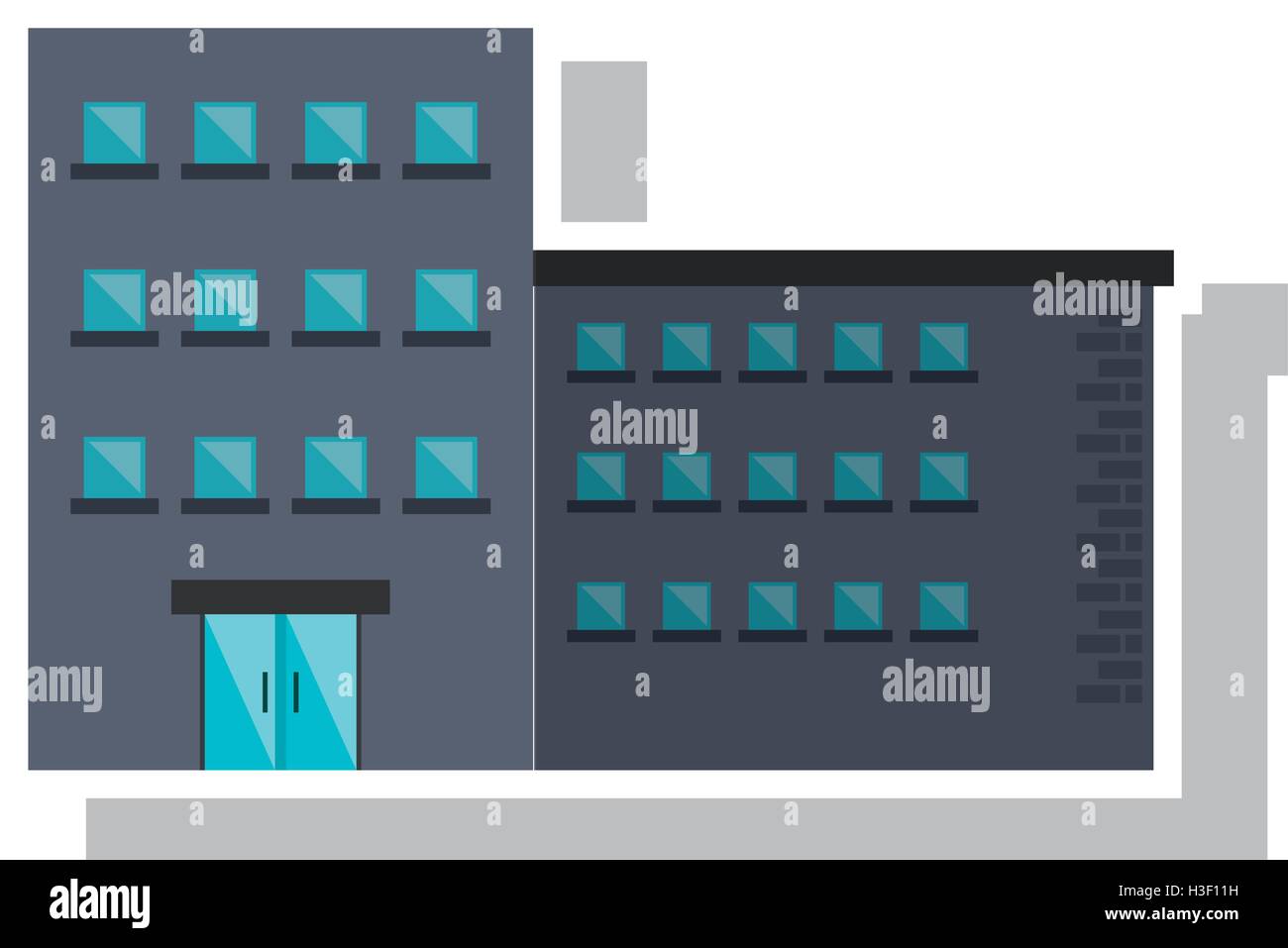 Isolated building with windows design Stock Vector Image & Art - Alamy