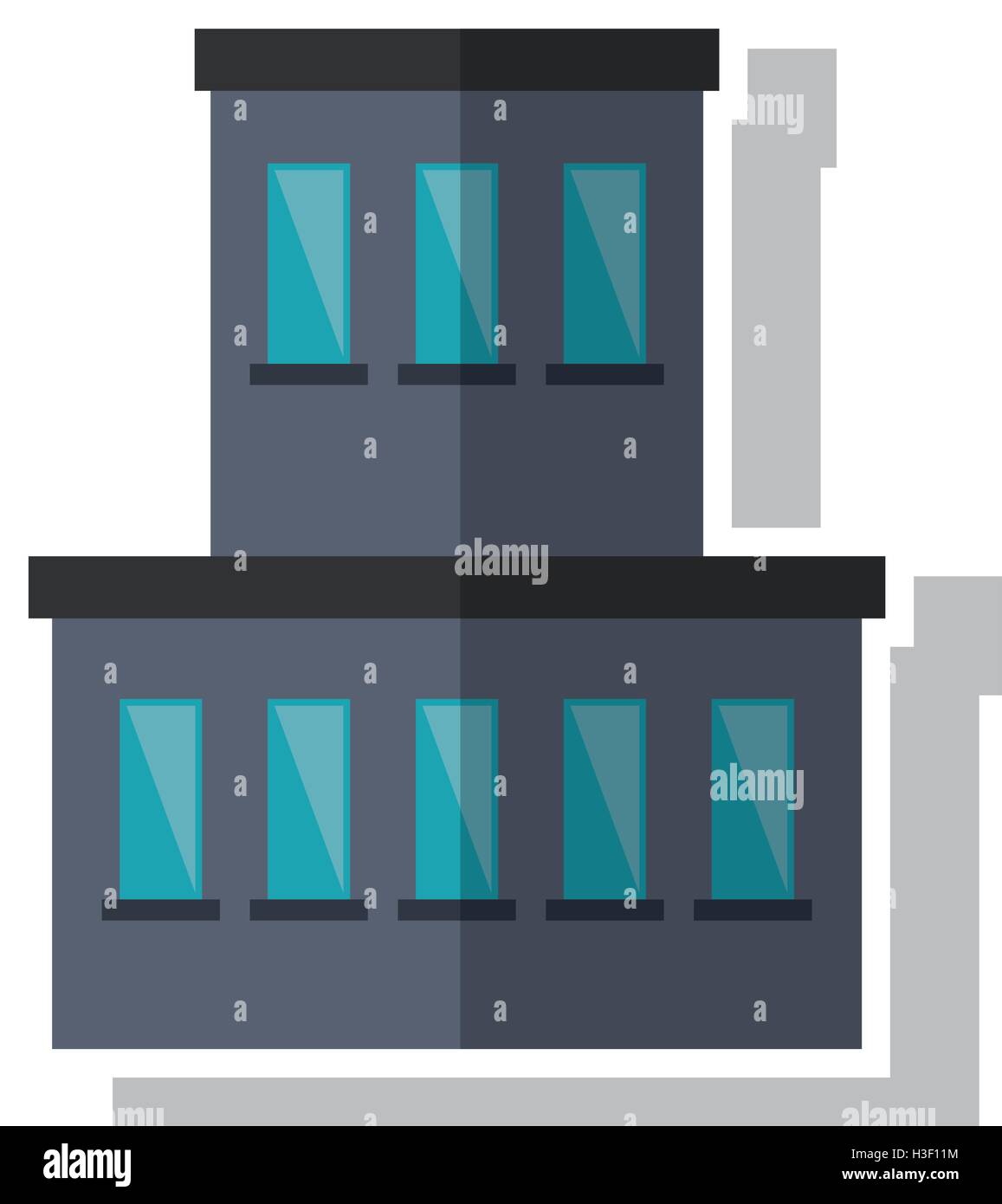 Isolated building with windows design Stock Vector Image & Art - Alamy