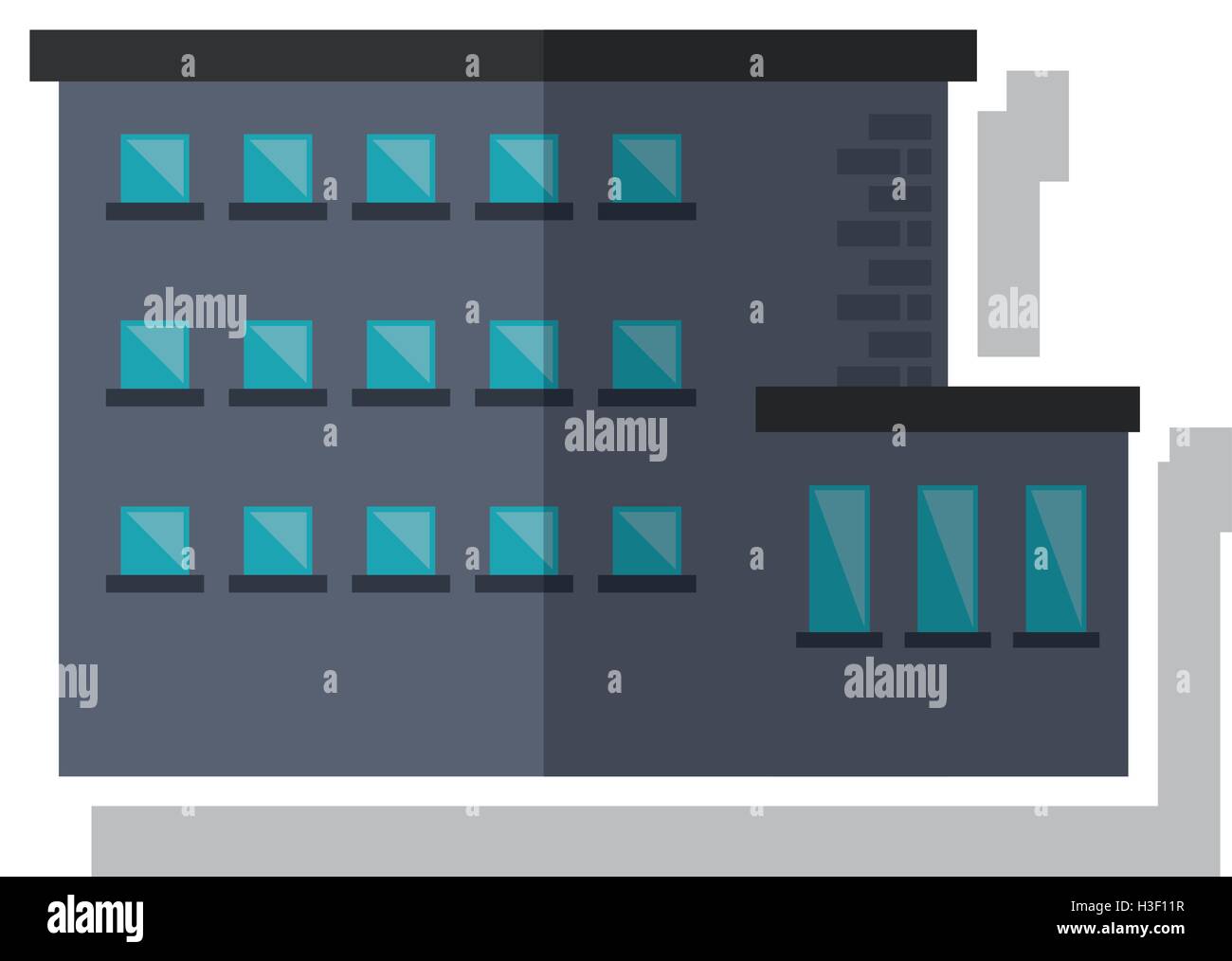 Isolated building with windows design Stock Vector Image & Art - Alamy