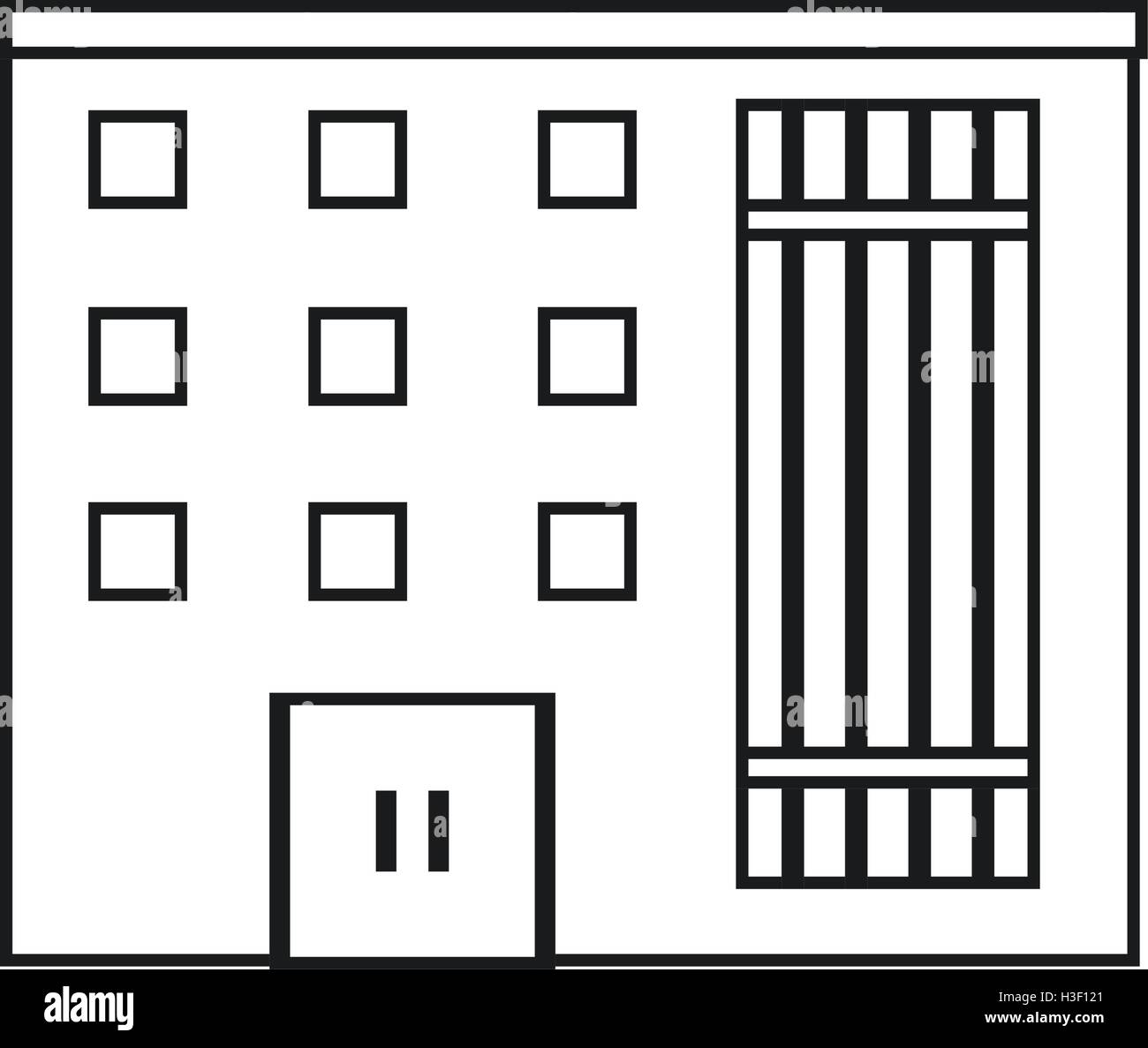 Isolated building with windows design Stock Vector Image & Art - Alamy