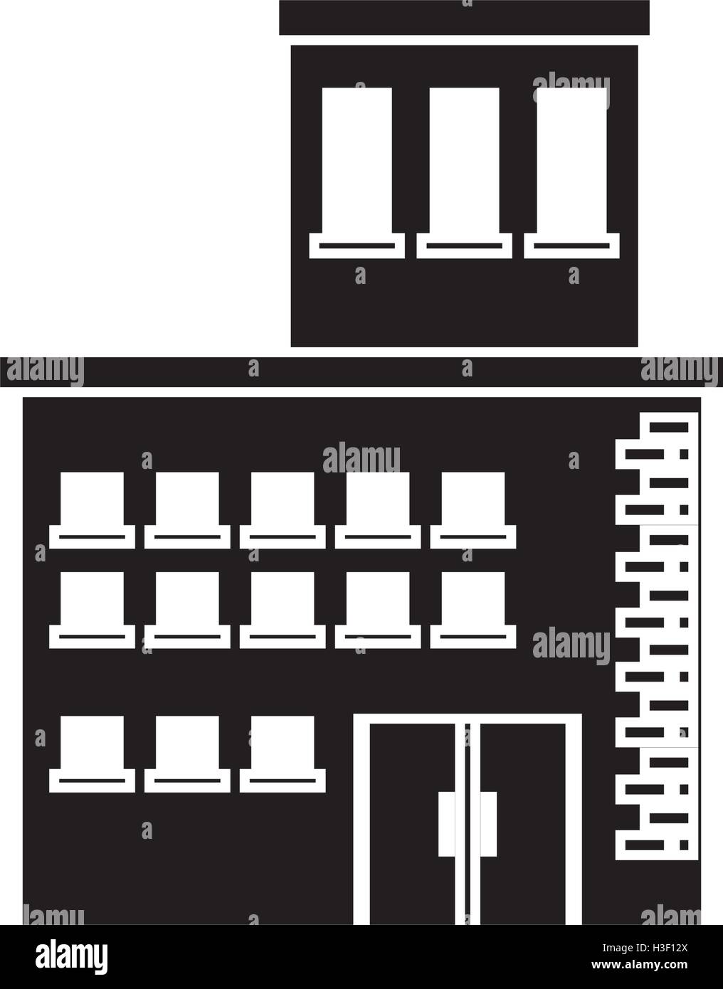 Isolated building with windows design Stock Vector Image & Art - Alamy
