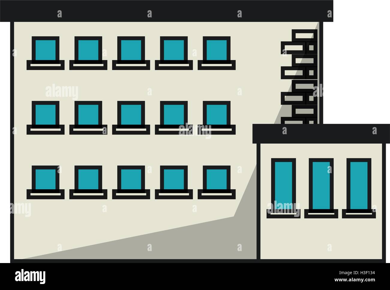 Isolated building with windows design Stock Vector Image & Art - Alamy