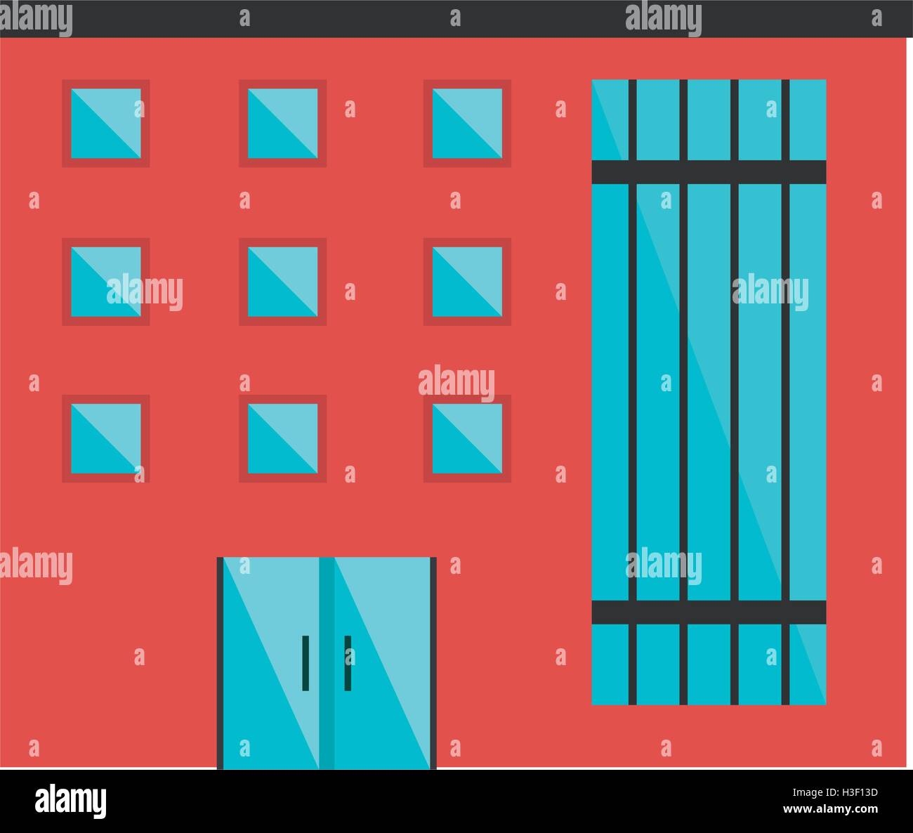Isolated building with windows design Stock Vector Image & Art - Alamy
