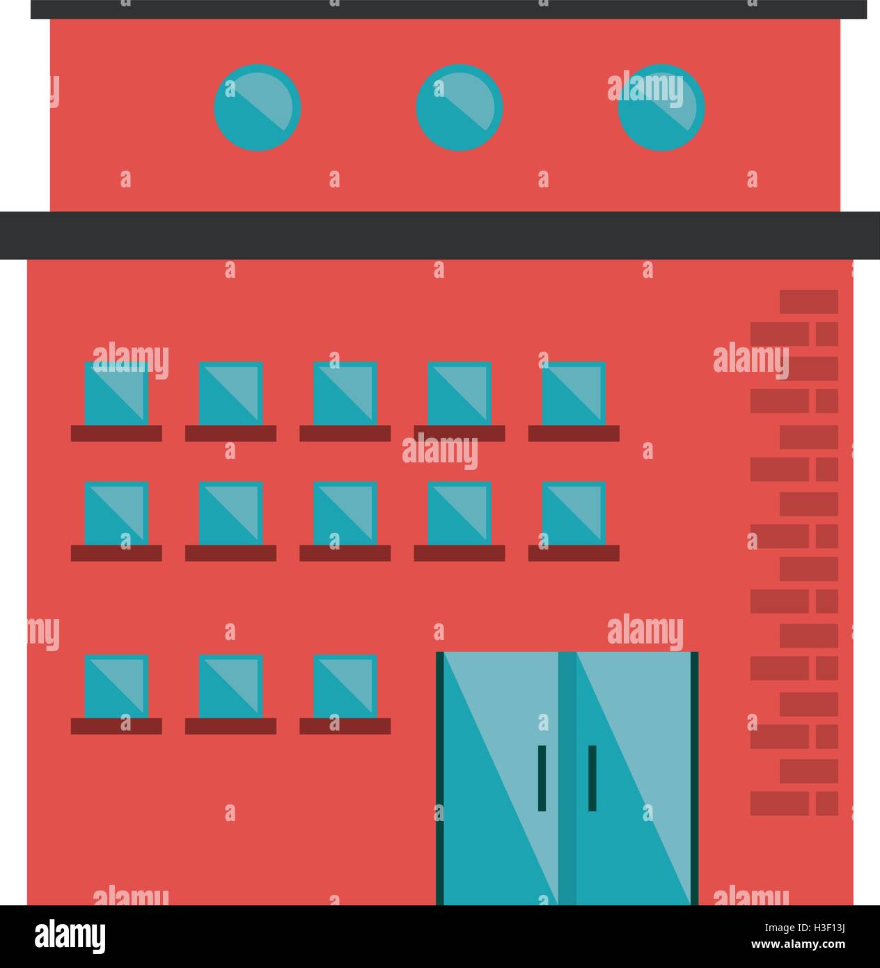Isolated building with windows design Stock Vector Image & Art - Alamy