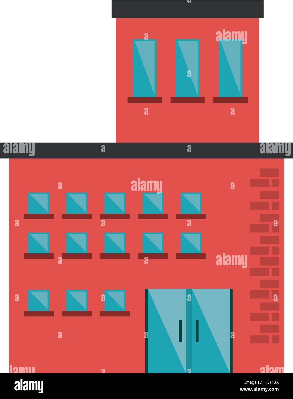 Isolated building with windows design Stock Vector Image & Art - Alamy