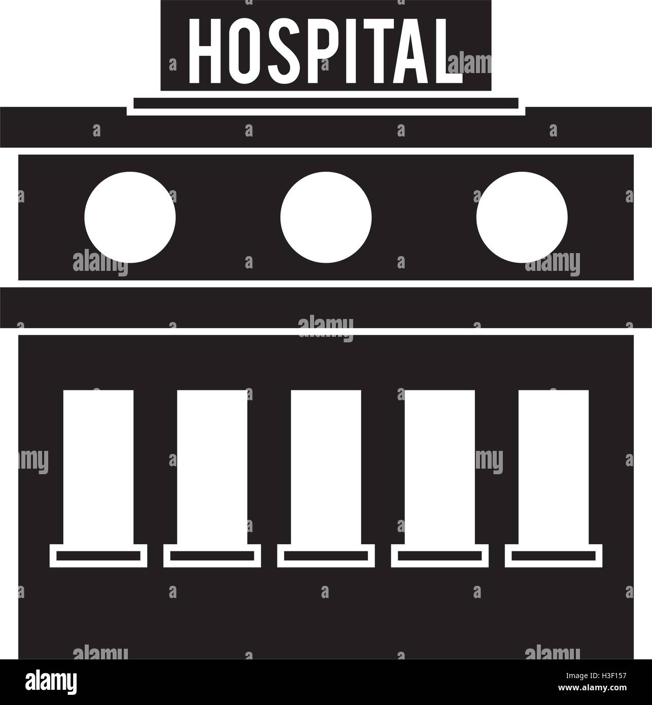 Isolated hospital building design Stock Vector Image & Art - Alamy