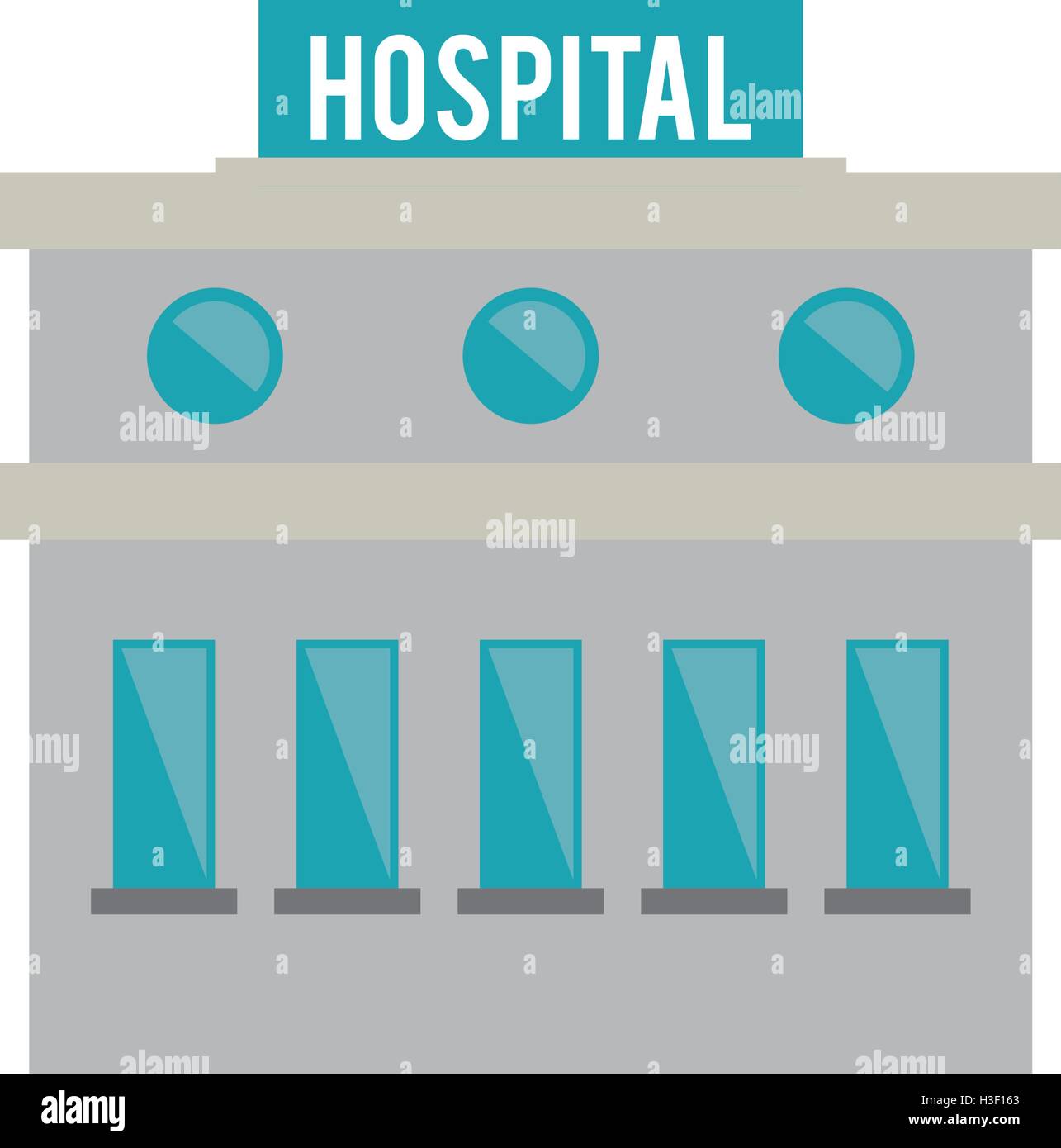 Isolated hospital building design Stock Vector Image & Art - Alamy