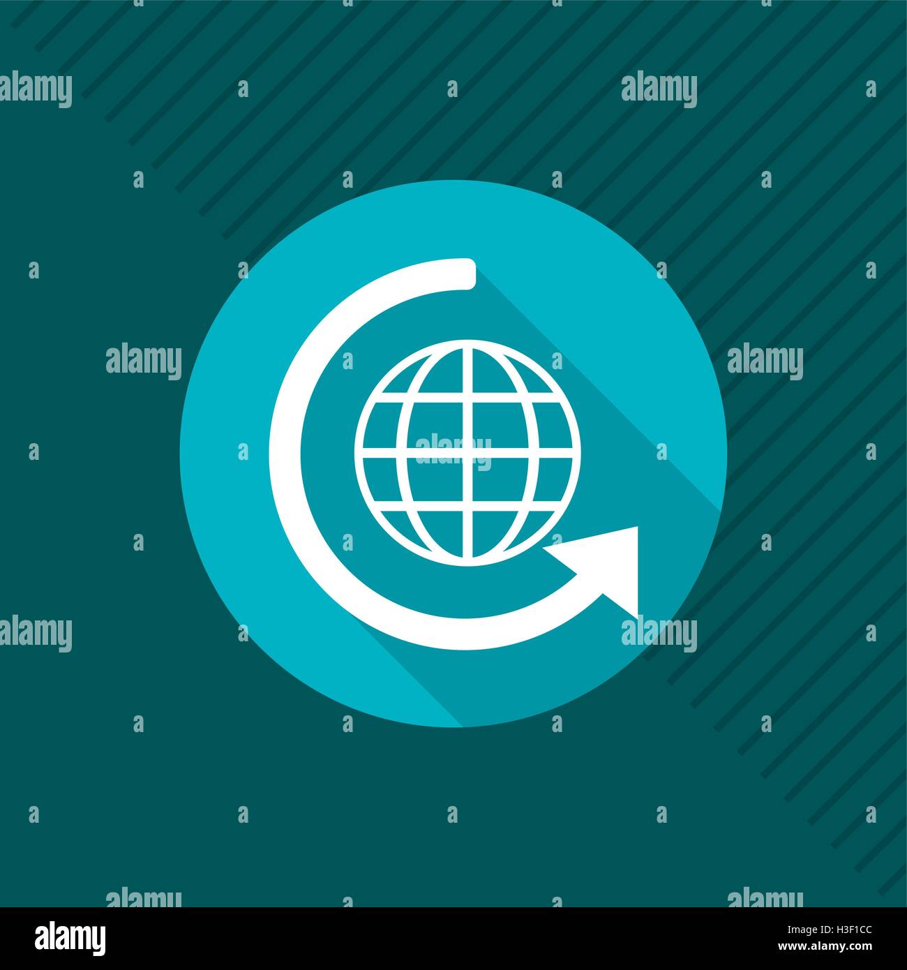 earth globe diagram and arrow icons image Stock Vector Image & Art - Alamy