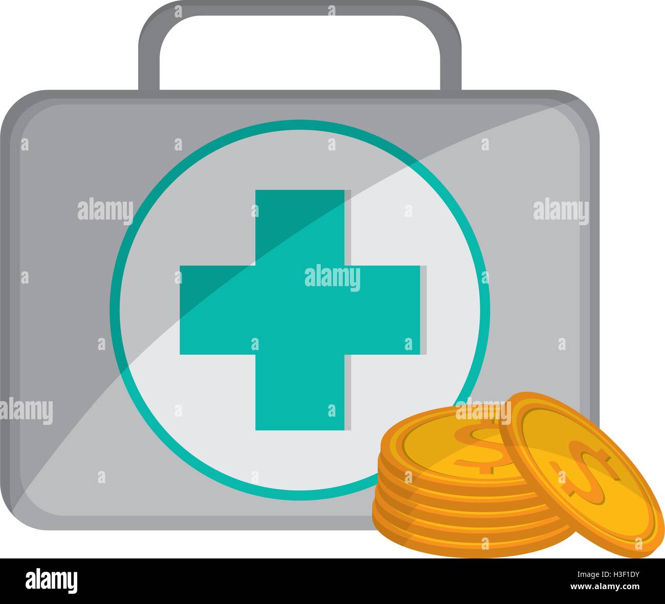 first aid kit and coins icon Stock Vector Image & Art - Alamy