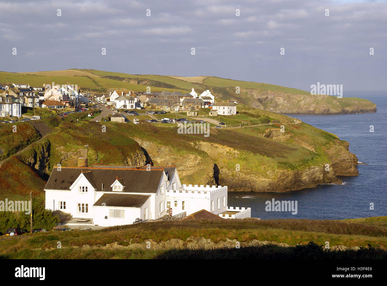 Port Gaverne Stock Photo Alamy