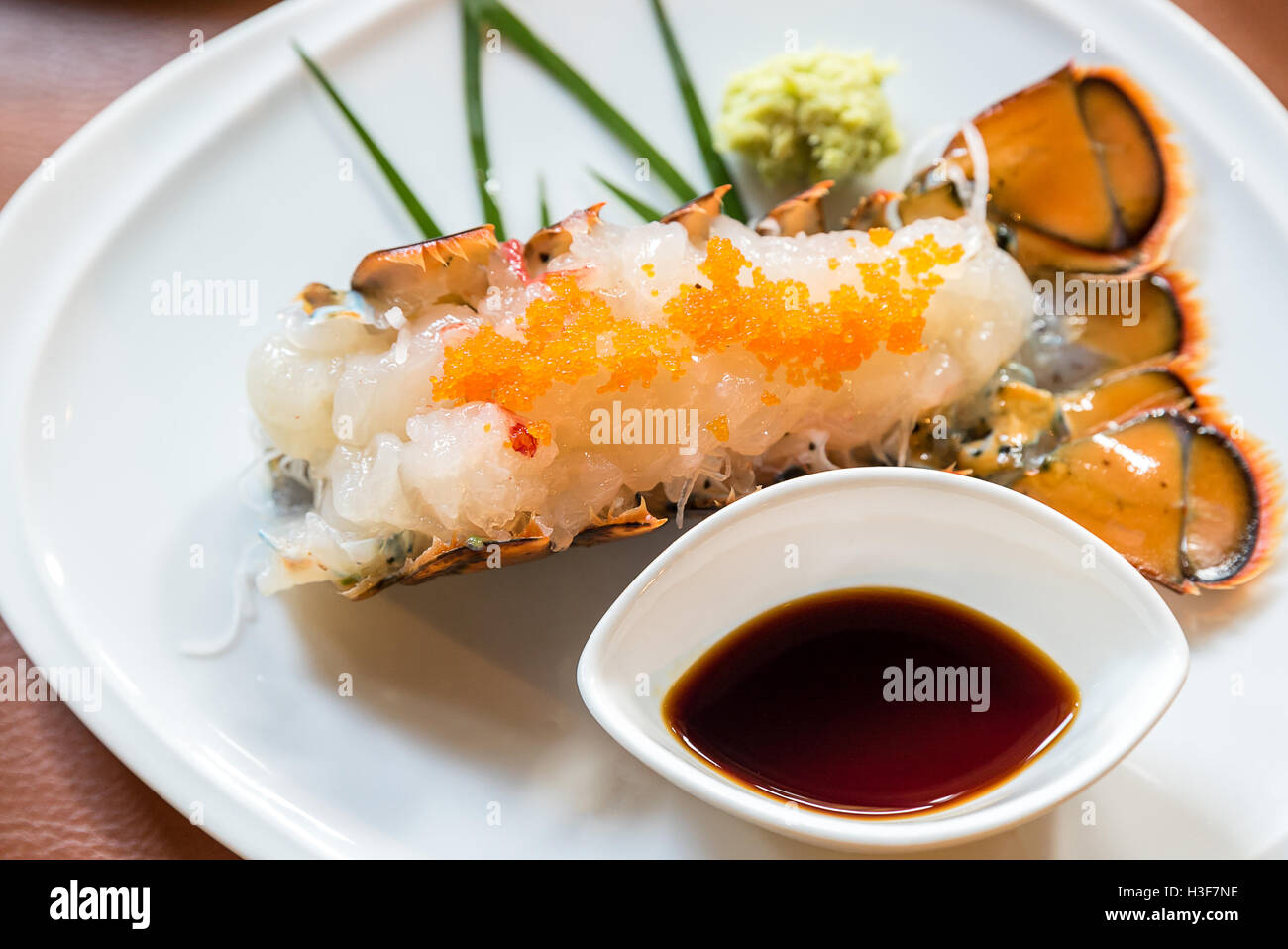 lobster sashimi groumet japanese cuisine Stock Photo Alamy