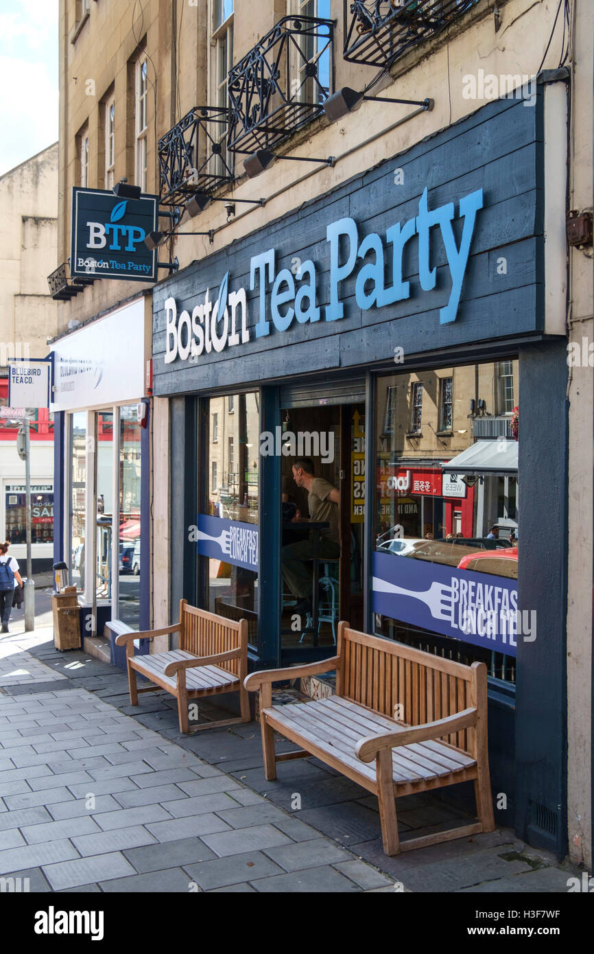 Views around the City of Bristol England UK Boston Tea Party Cafe