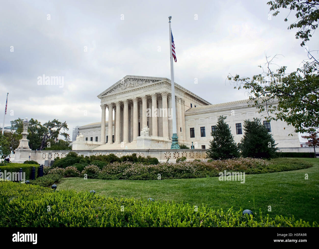 Supreme Court building in Washington DC. Stock Photo