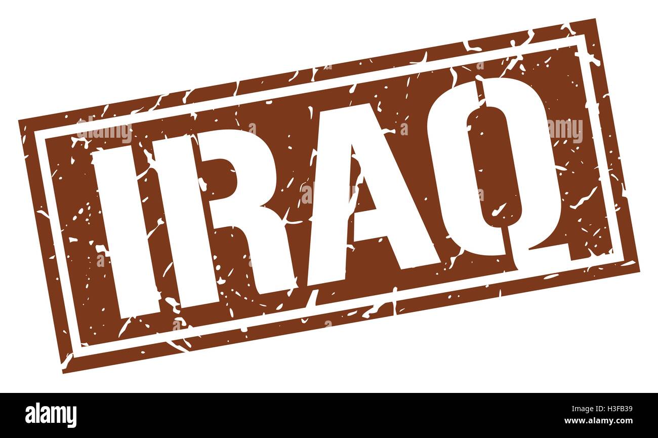 Iraq Sign Paper Iraq brown square stamp Stock Vector Image & Art - Alamy