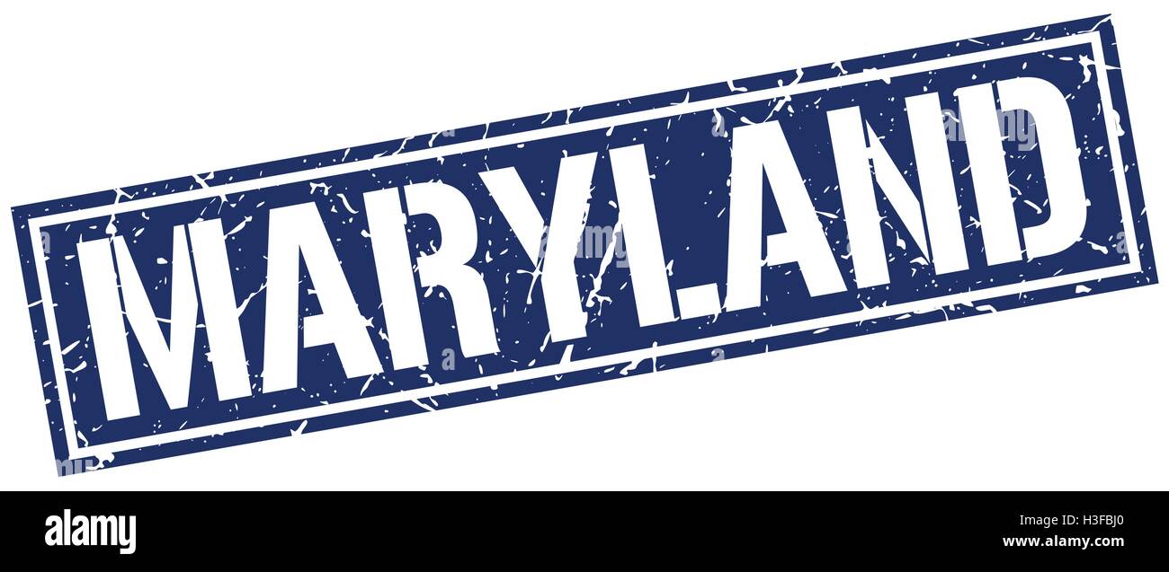 Maryland blue square stamp Stock Vector Image & Art - Alamy