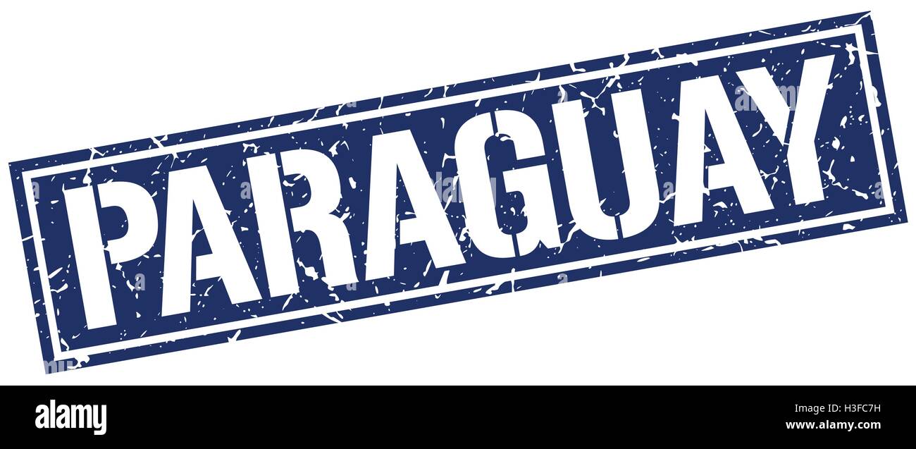 Paraguay blue square stamp Stock Vector Image & Art - Alamy