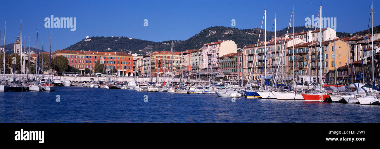 Nice Harbour, Cote d'Azur, French Riviera, France Stock Photo