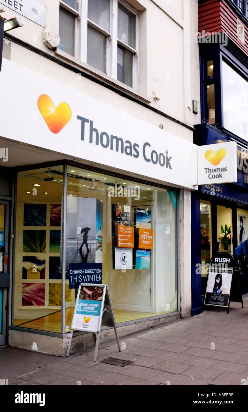Thomas Cook Travel Agent shop Brighton UK Stock Photo