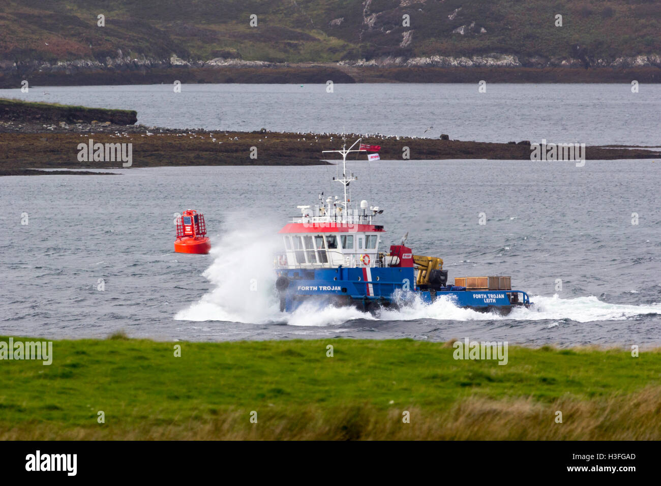 The Forth Trojan Tug Boat Stornoway Isle of Lewis Western Isles Scotland  United Kingdom Stock Photo