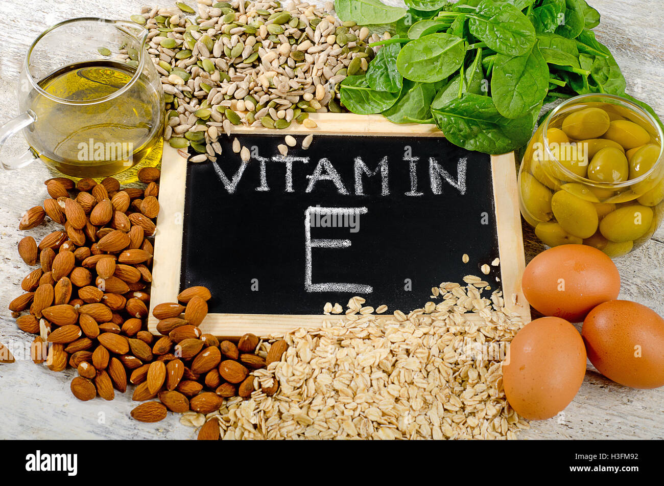 Natural Foods high in vitamin E Stock Photo Alamy