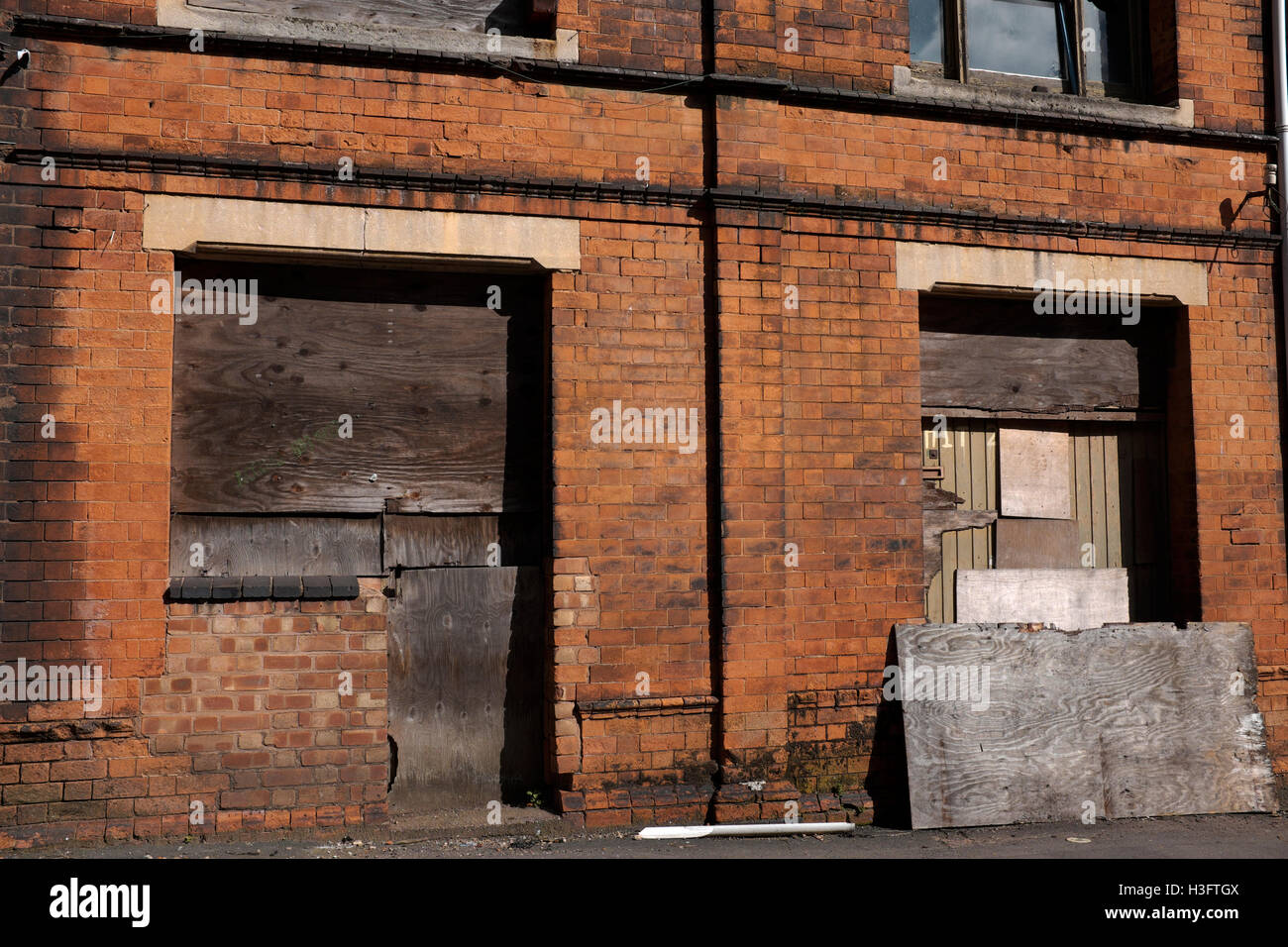 Derelict buildings in the Jewellery Quarter, Birmingham, England, UK