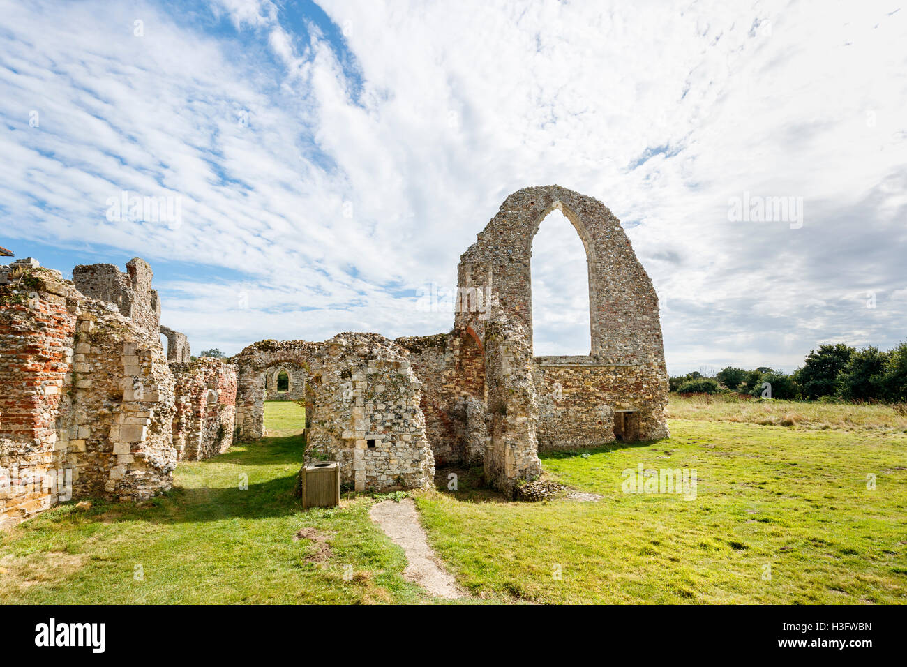 14th century ruins of Leiston Abbey, an abbey of Premonastratensian
