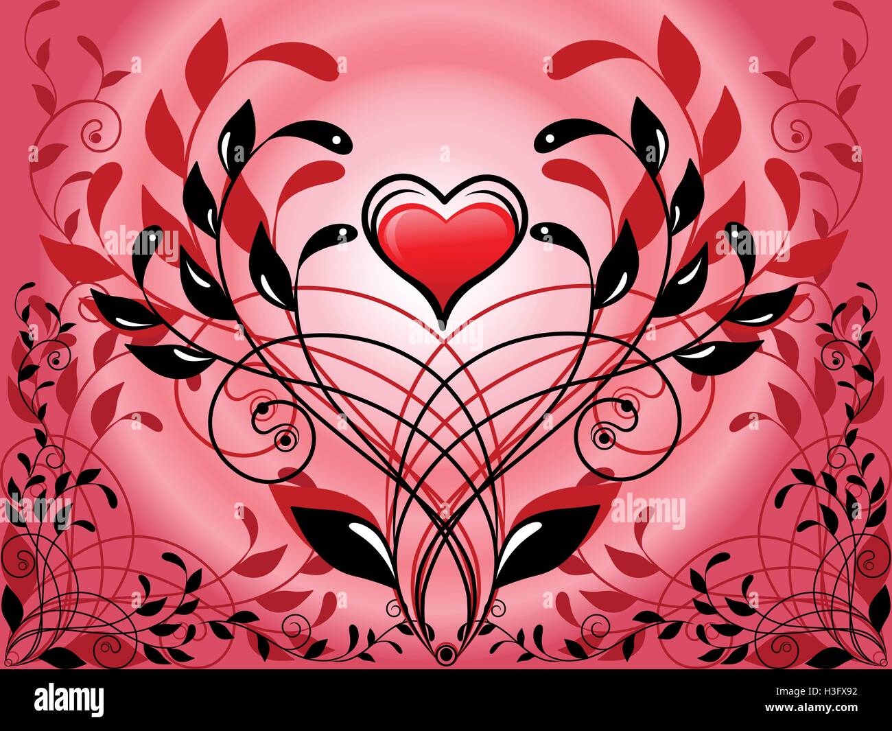 Background by the Valentines day Stock Vector Image & Art - Alamy