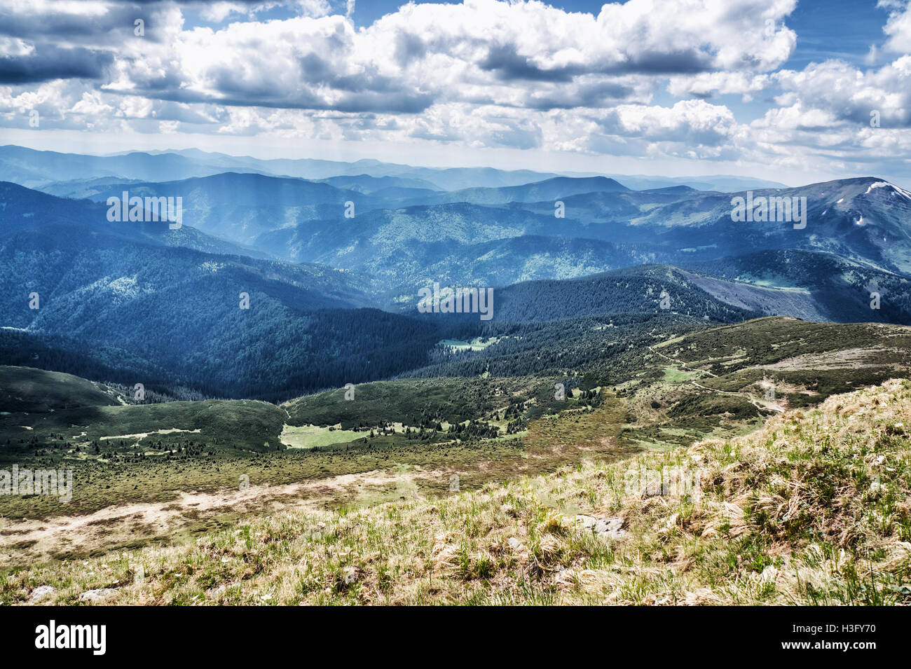 Road hoverla mountain view hi-res stock photography and images - Alamy