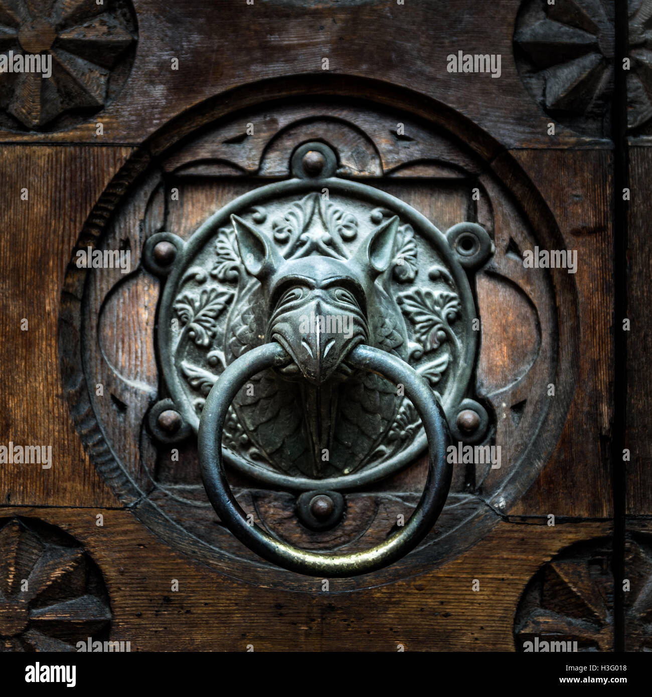 Gargoyle Door Knocker Stock Photos Gargoyle Door Knocker Stock