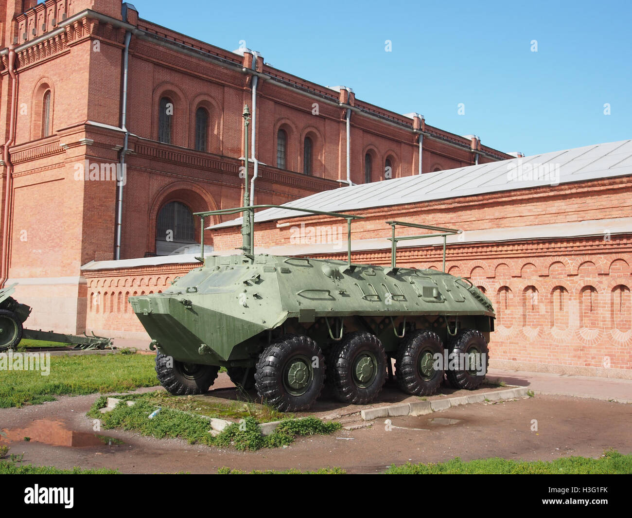 The R-145BM is a Soviet-era military vehicle on display at the ...