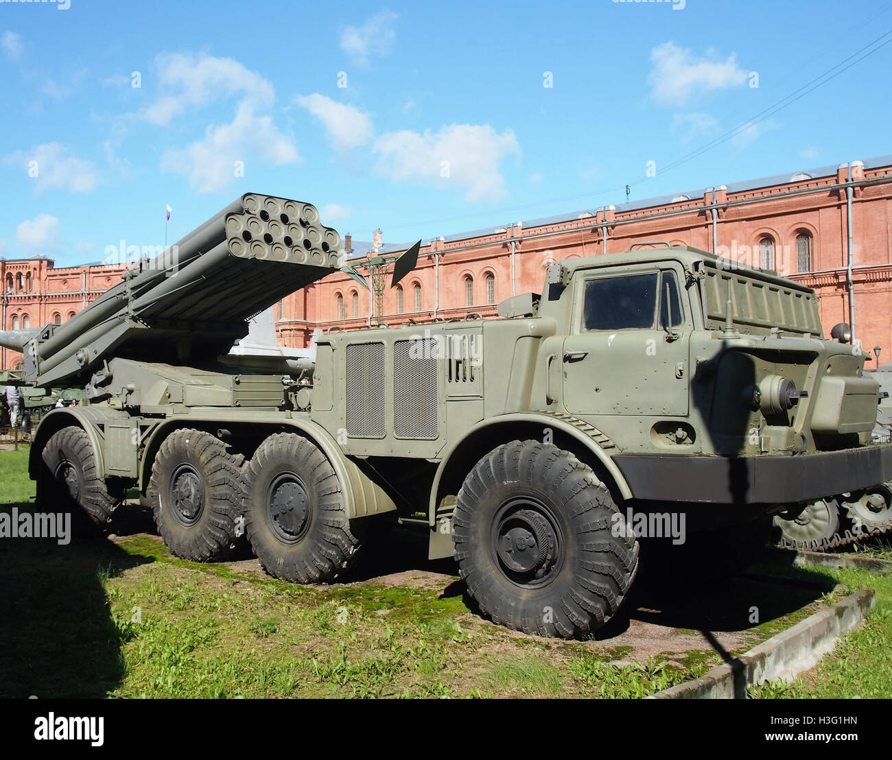 9K57 Uragan MLRS, Artillery museum, Saint-Petersburg pic3 Stock Photo