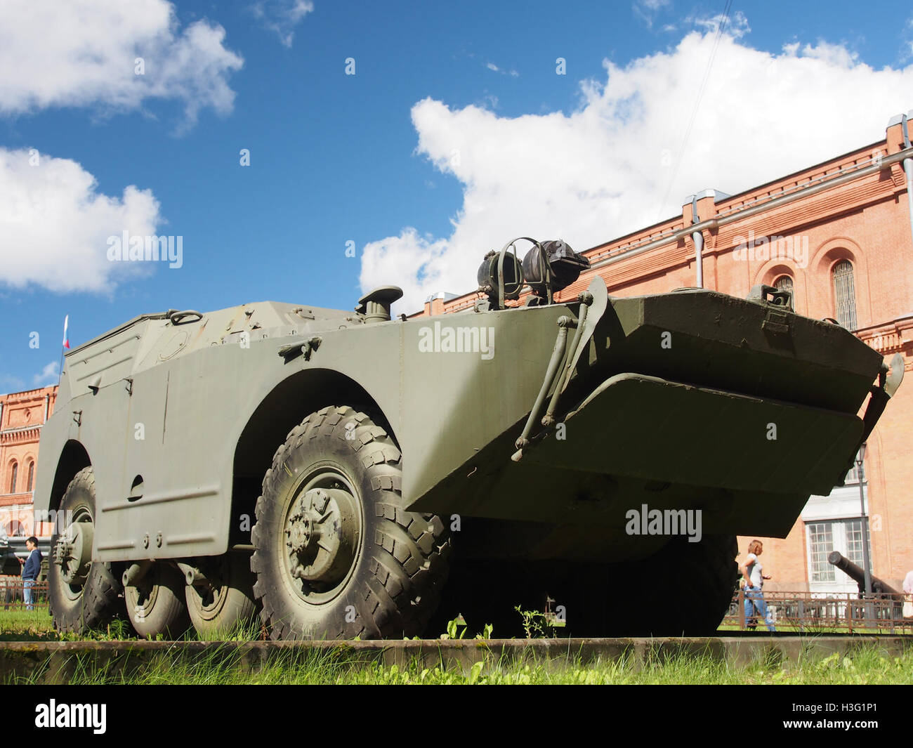 9P110 combat vehicle 9K14 Malyutka ATGM system, Боевая машина 9П110 ПТРК 9К14 Малютка, Artillery museum, Saint-Petersburg pic3 Stock Photo