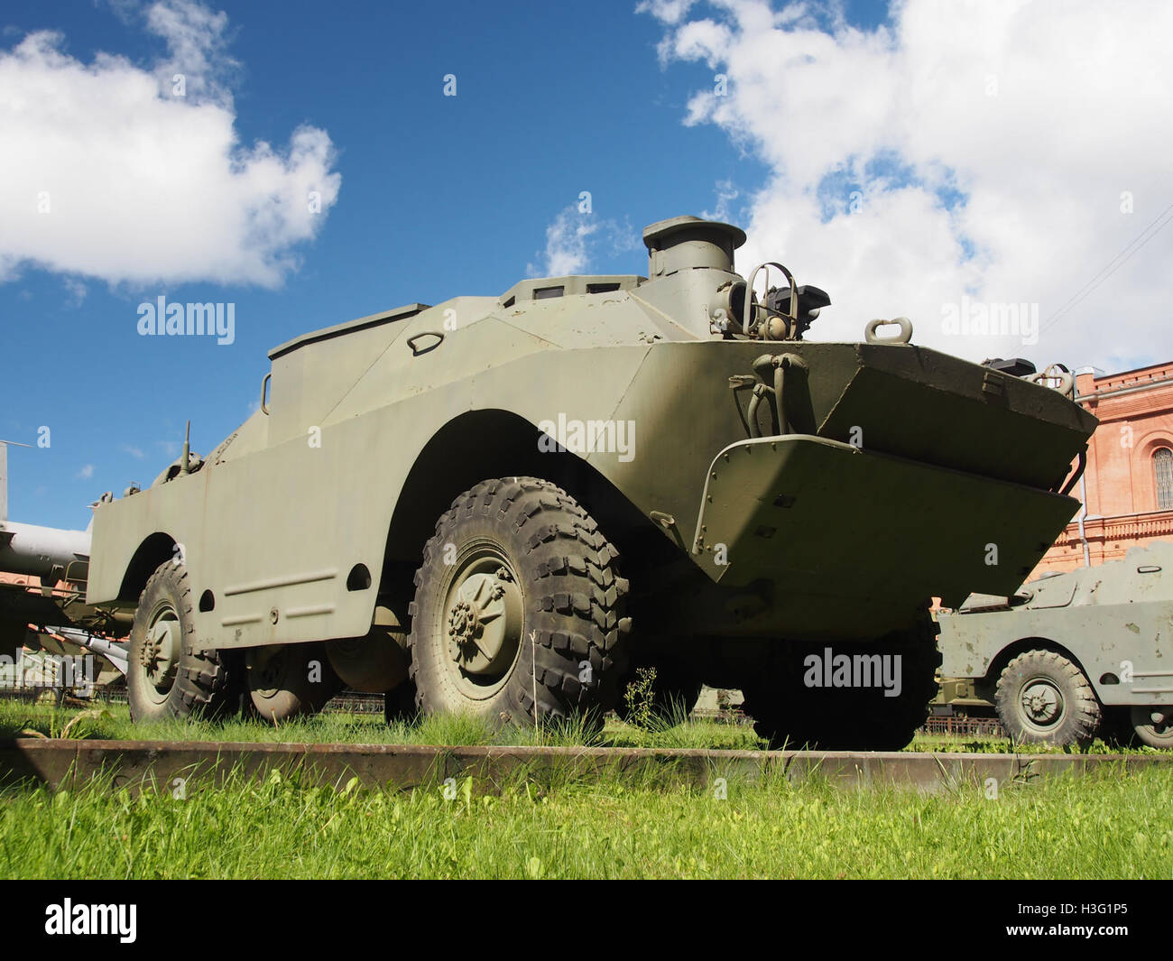 9P137 combat vehicle 9M17P Phleyta ATGM system, Боевая машина 9П137 ПТРК 9M17П Флейта, Artillery museum, Saint-Petersburg pic3 Stock Photo