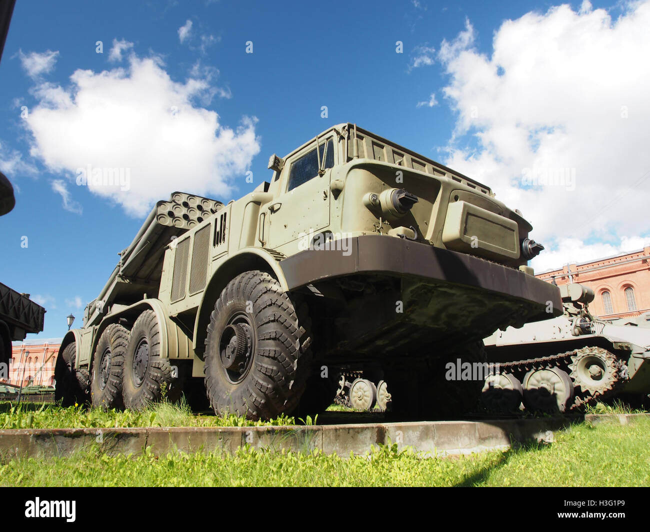 9K57 Uragan MLRS, Artillery museum, Saint-Petersburg pic7 Stock Photo