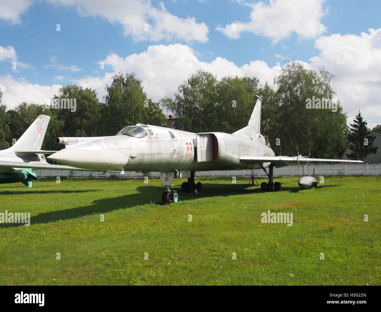 T22m The Tu-22M0, a Soviet-era bomber aircraft, is displayed at the Central ...