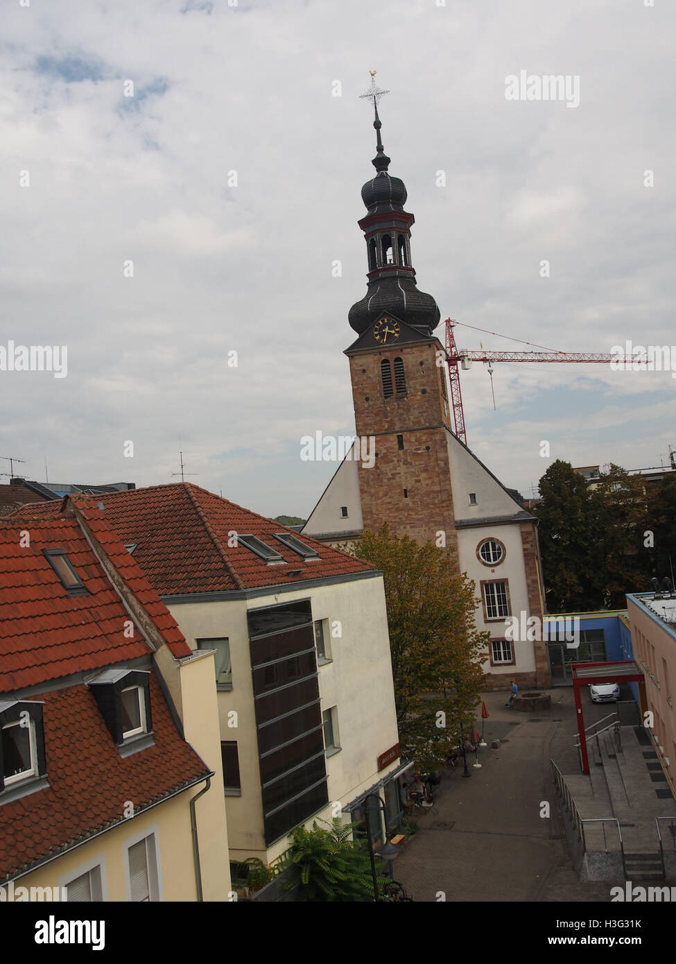 Evangelische Kirch Strasse bild3 Stock Photo