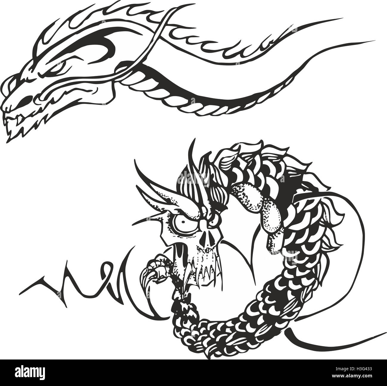 Dragon Drawing png download  500552  Free Transparent Tattoo png  Download  CleanPNG  KissPNG