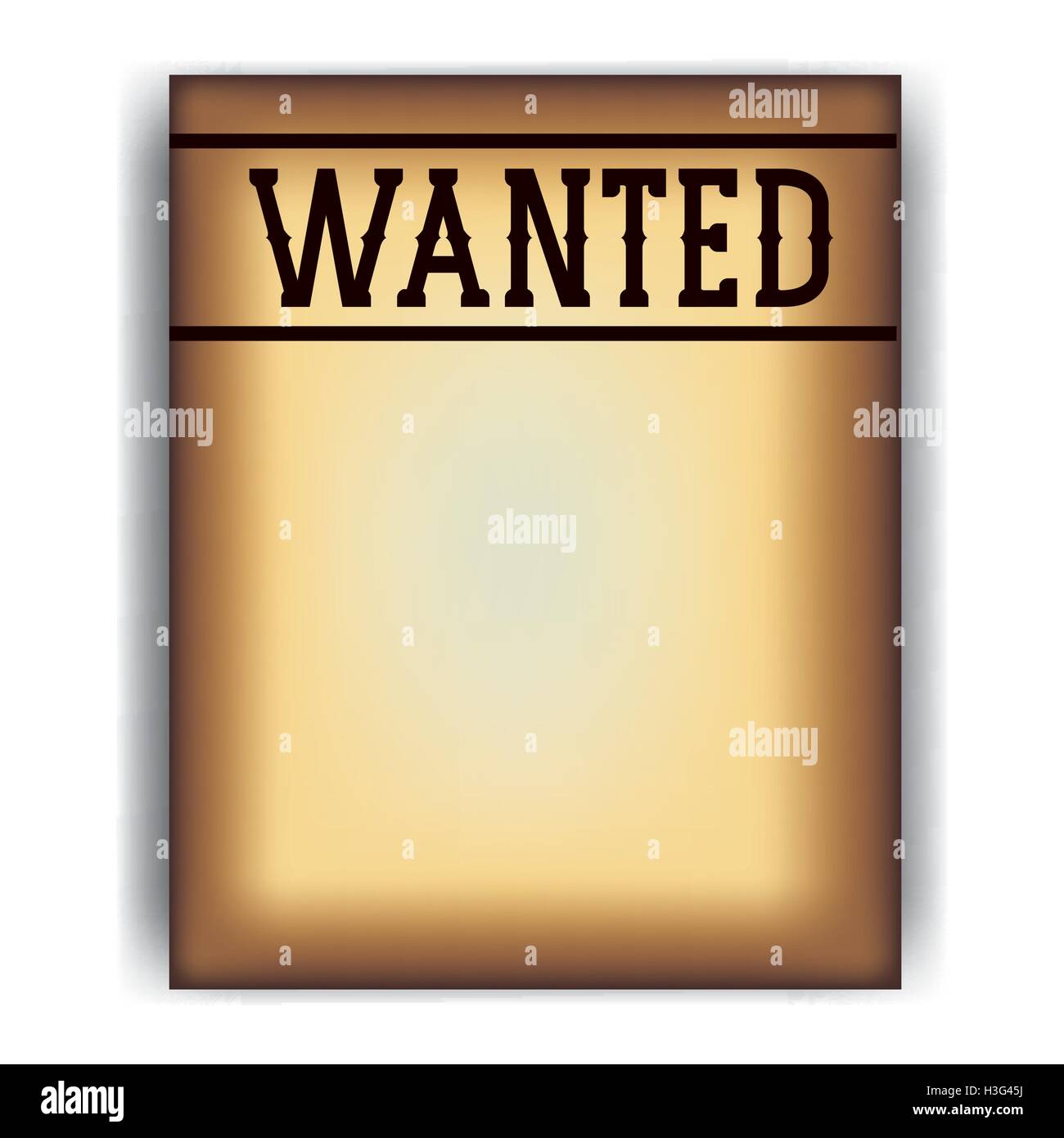 Retro and vintage wanted poster design Stock Vector