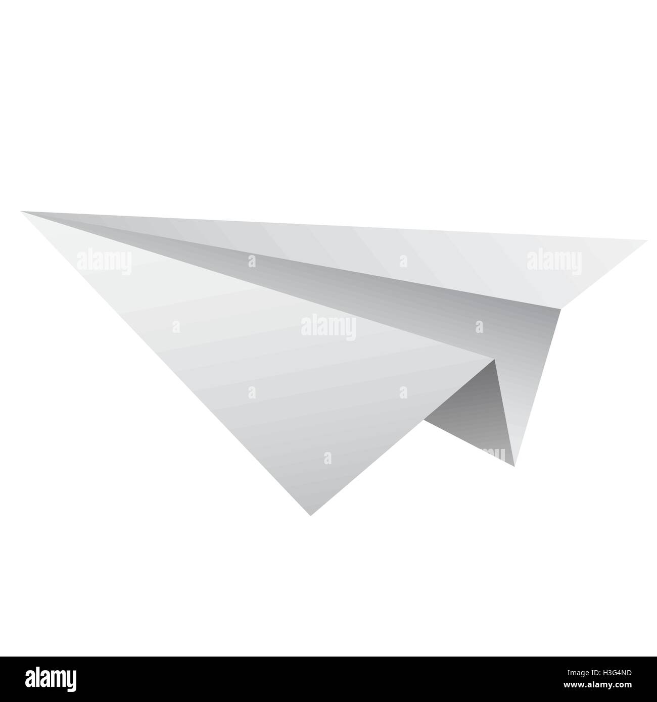 Vector paper plane isolated on white background Stock Vector